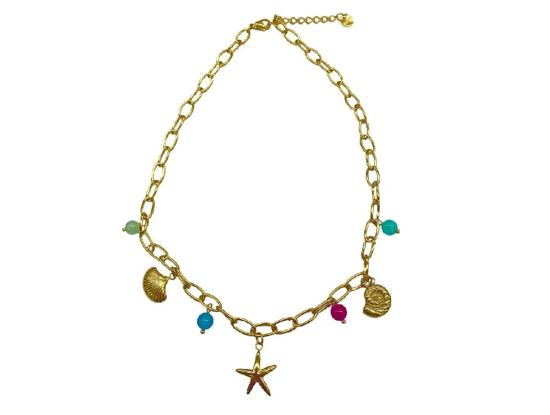 Mermaid Inspired Charm Necklace