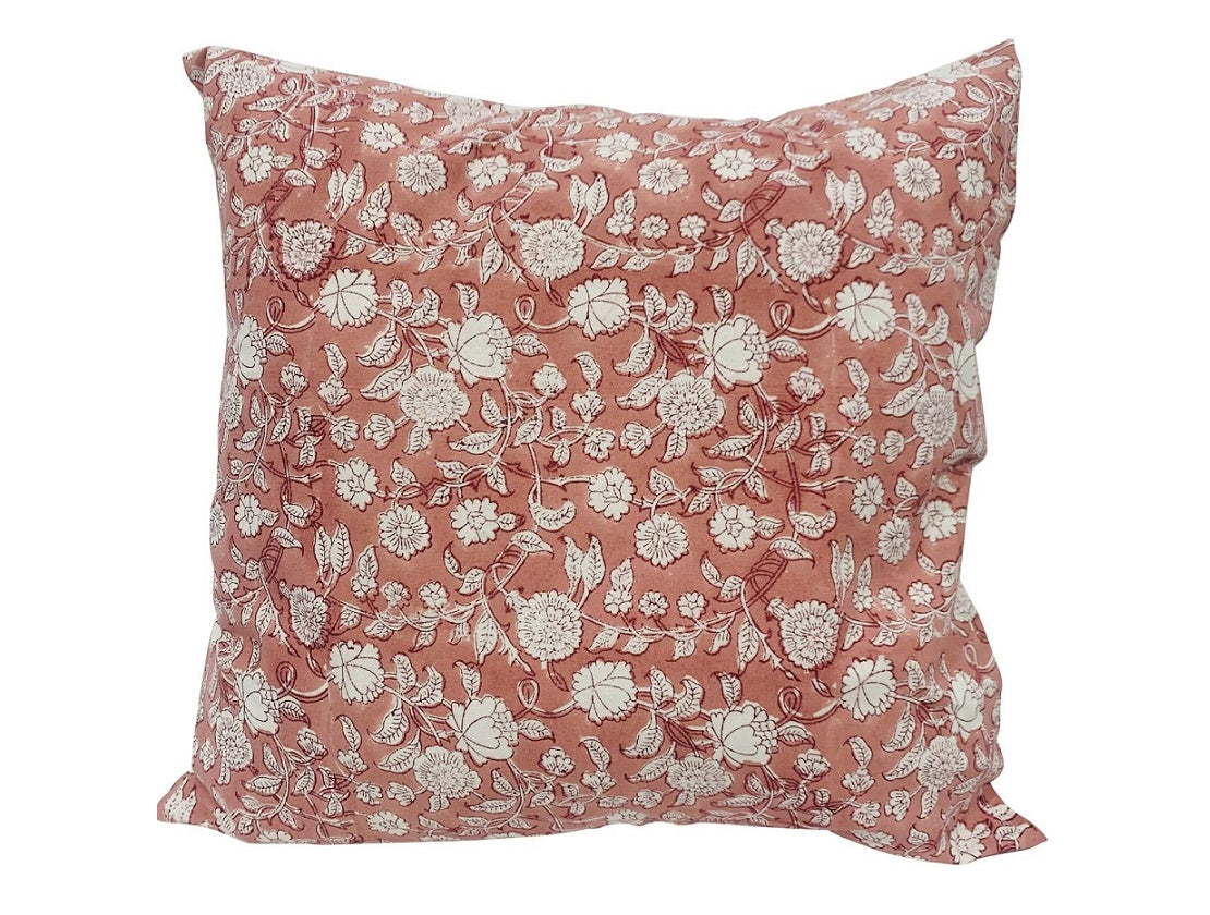 Mughal rose print cushion