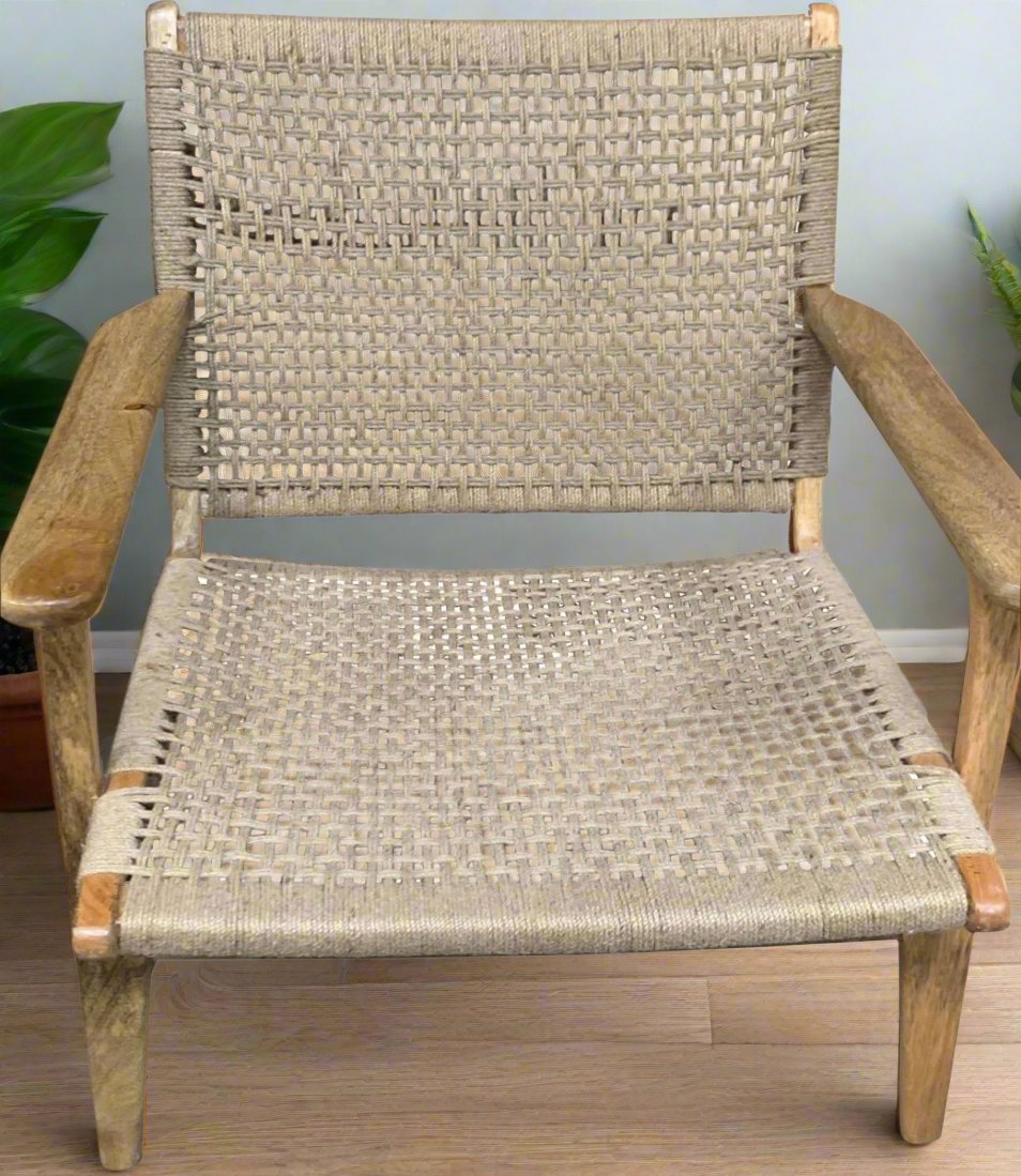 Handcrafted Jute chair - SALE!