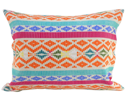 Woven Colourful Aztec Cushion