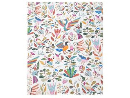 Digital Bird Design Cotton Tablecloth