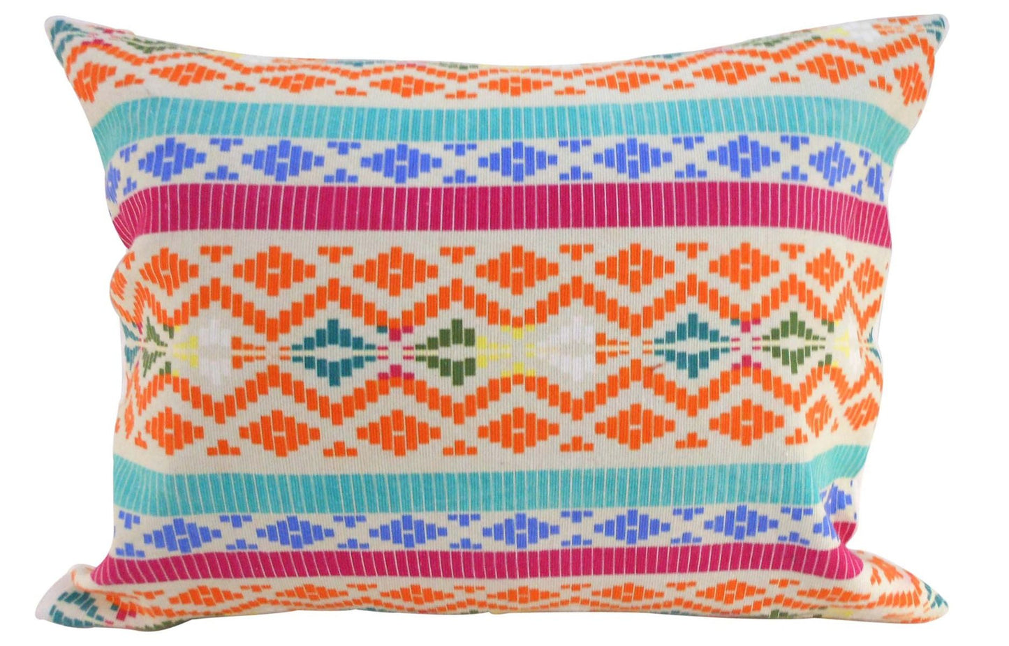 Woven Colourful Aztec Cushion