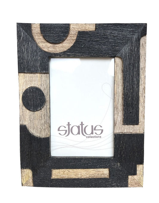 Small Black and Natural Wooden Frame