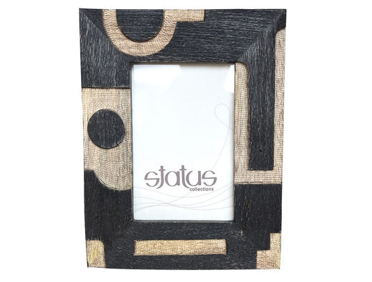 Small Black and Natural Wooden Frame