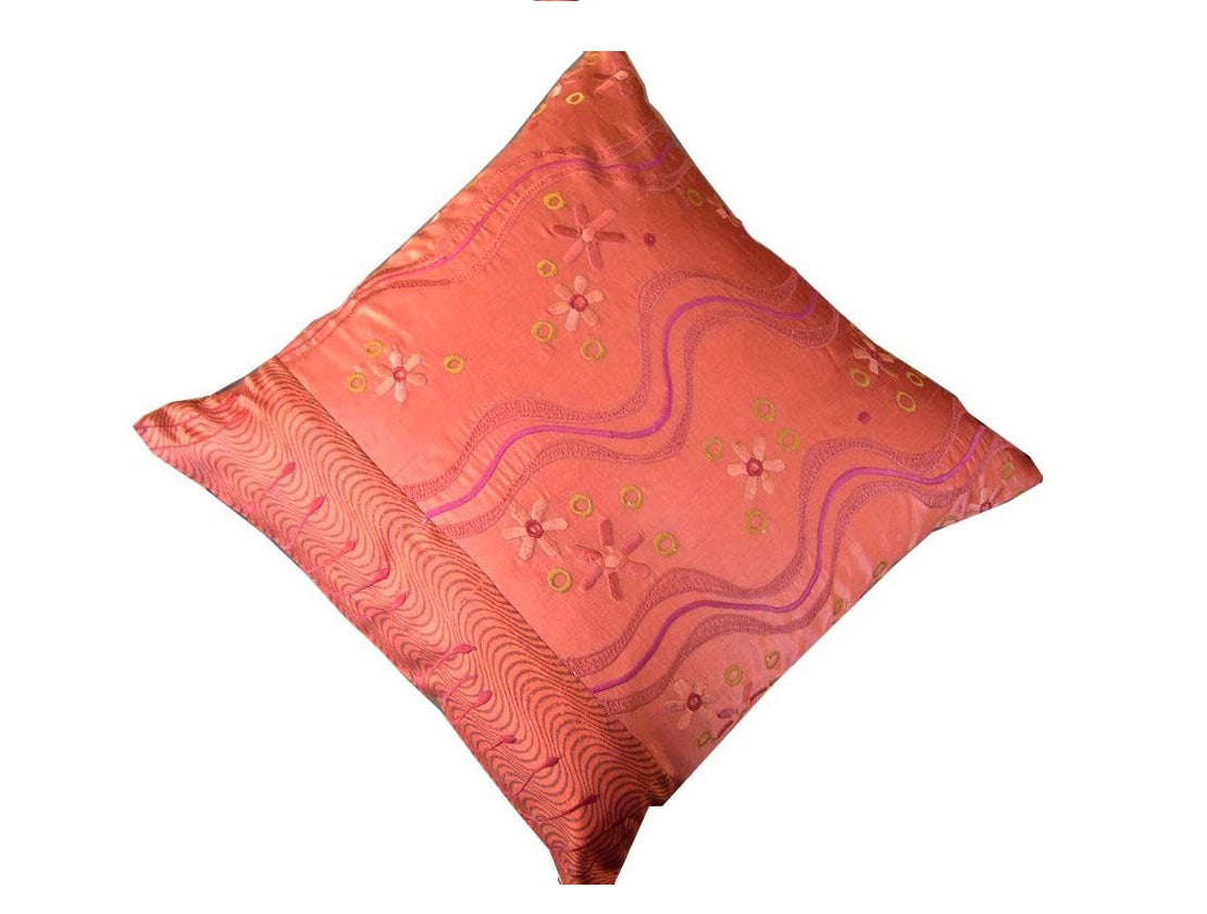 Silk Terracotta Cushion