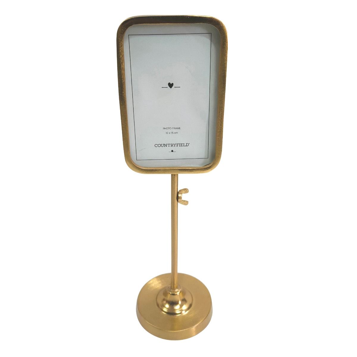 Brass frame on stand