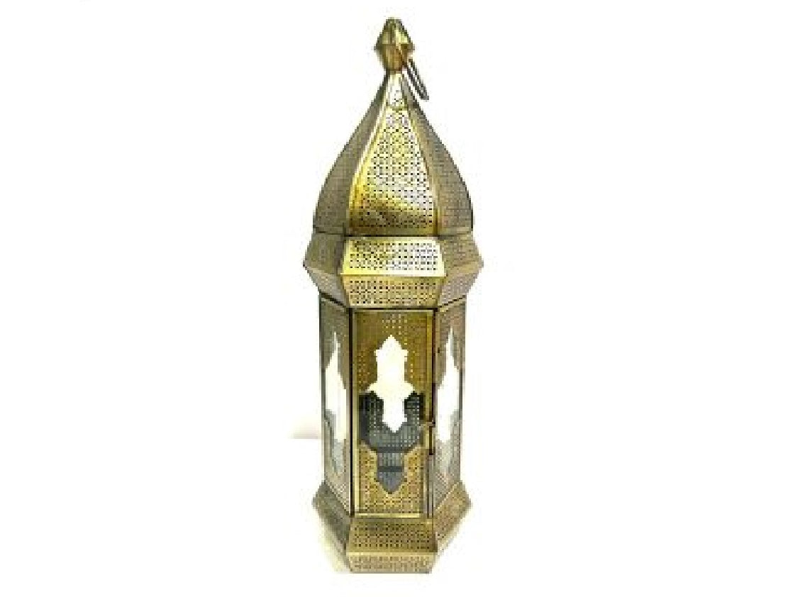 Clear glass antique lantern