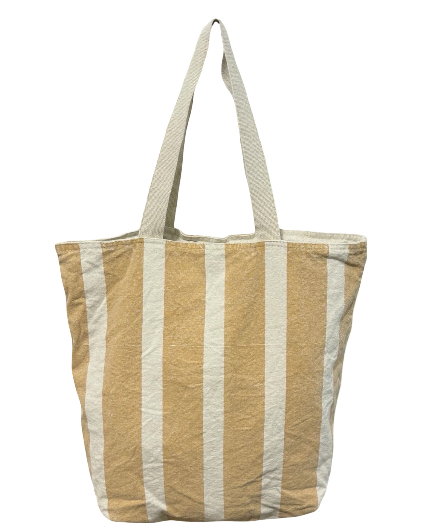 Sienna Striped Canvas Market Tote