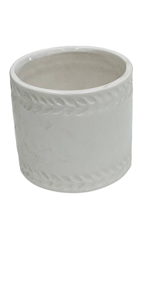 White Planter Pot