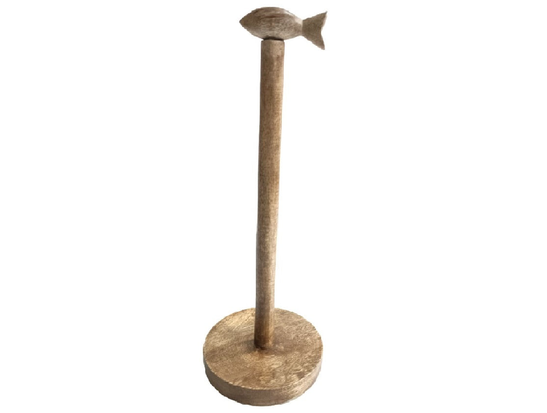 Natural Wood Paper Towel Holder