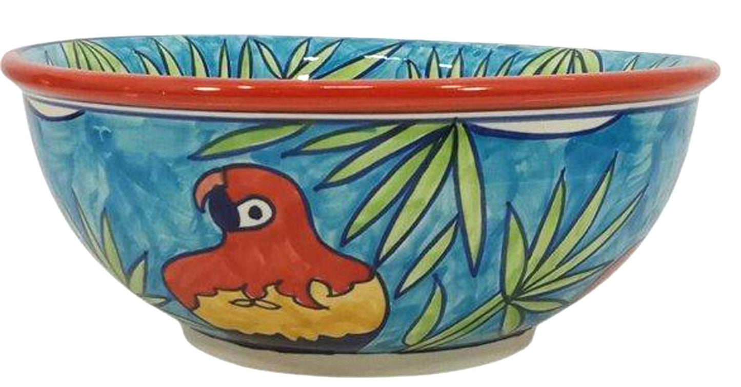 Salad Bowl in Parrot Design