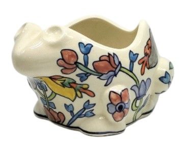 Two Birds Ceramic Frog Planter