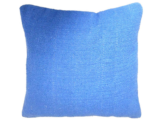 Blue cotton kilim cushion