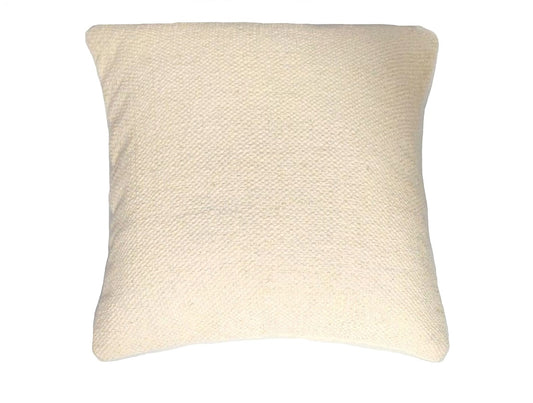 Cream cotton kilim cushion