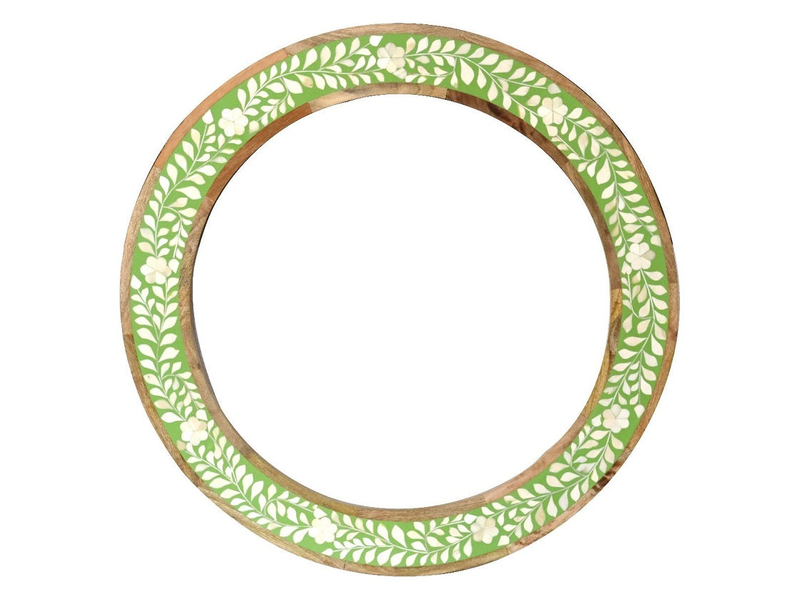 Maharani Pistachio Bone Inlay Garden Mirror