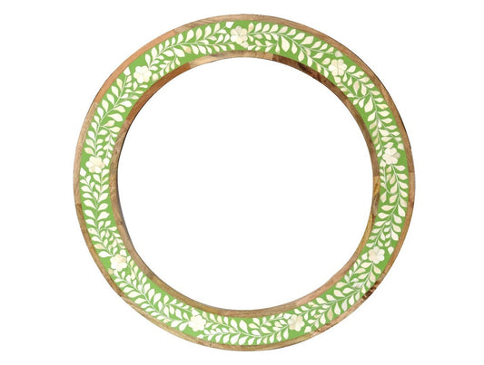 Maharani Pistachio Bone Inlay Garden Mirror