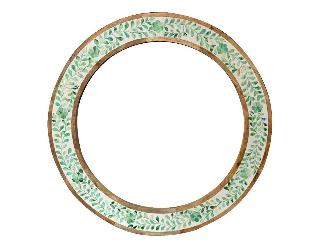 Maharani Sage Bone Inlay Garden Mirror