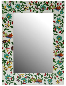 Bird design mirror 46x61 cm /31x46 cm