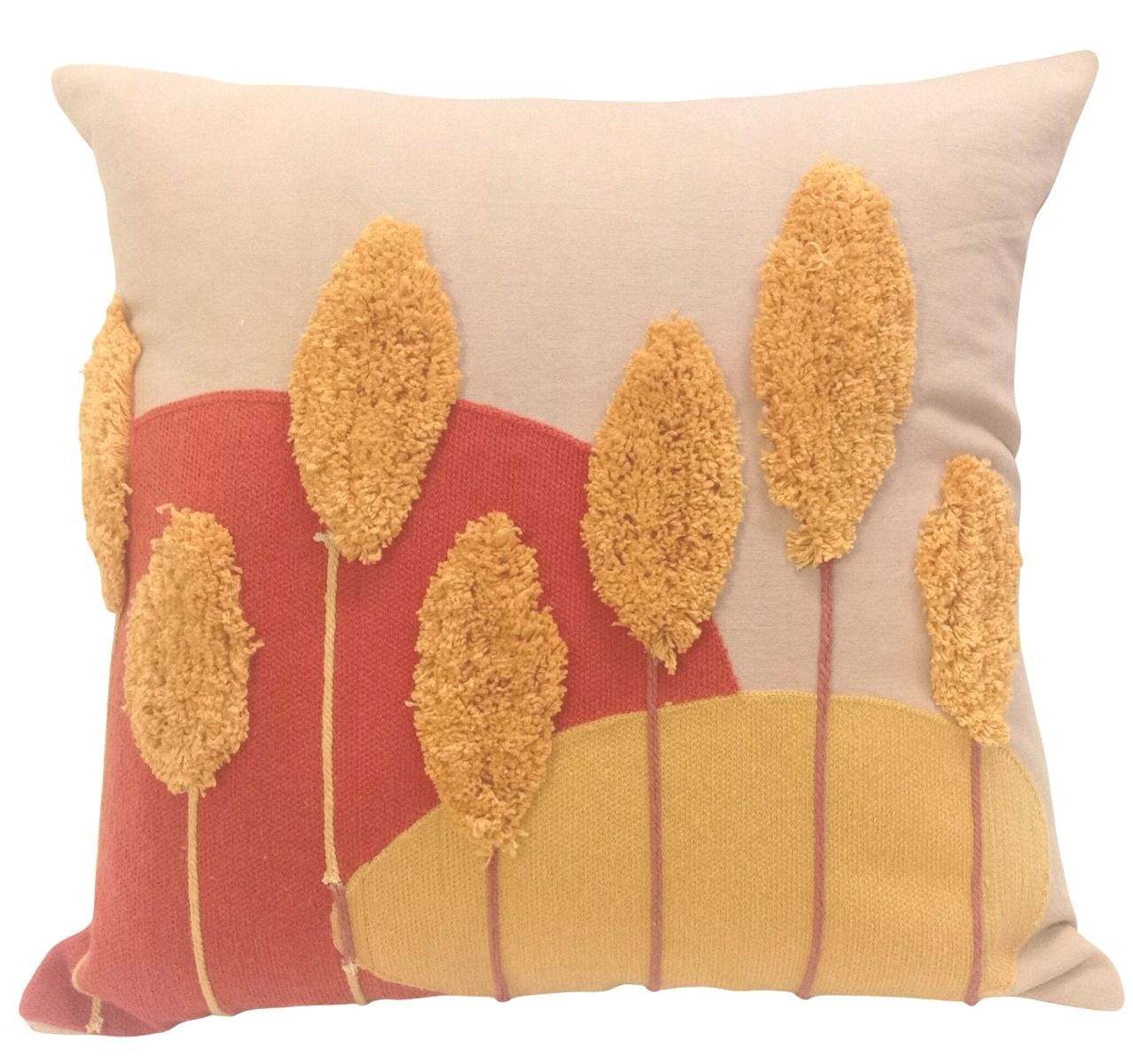 Tufted Sunset Wheat Cushion