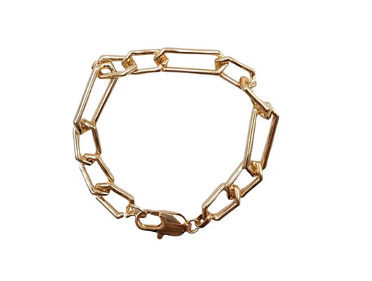 Gold Chain Link Bracelet