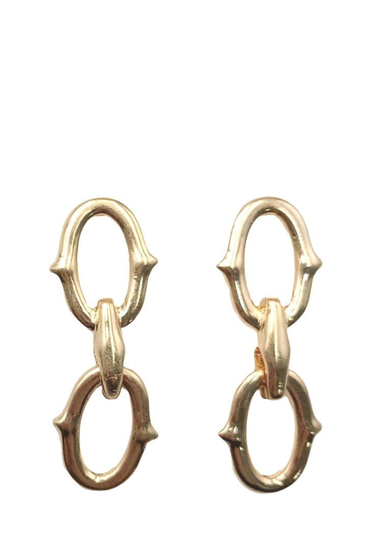 Gold Chain Link Earrings