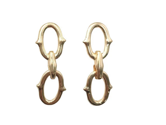 Gold Chain Link Earrings