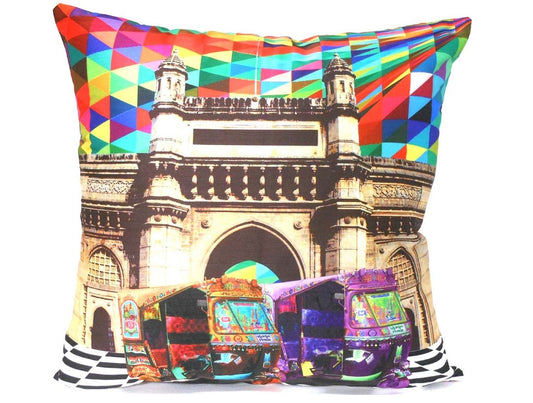 Kaleidoscope rickshaw cushion