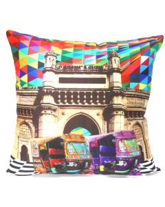 Kaleidoscope rickshaw cushion