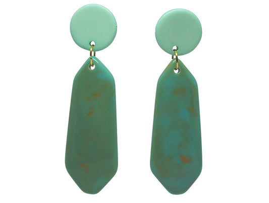 Aquamarine & Gold Drop Earrings