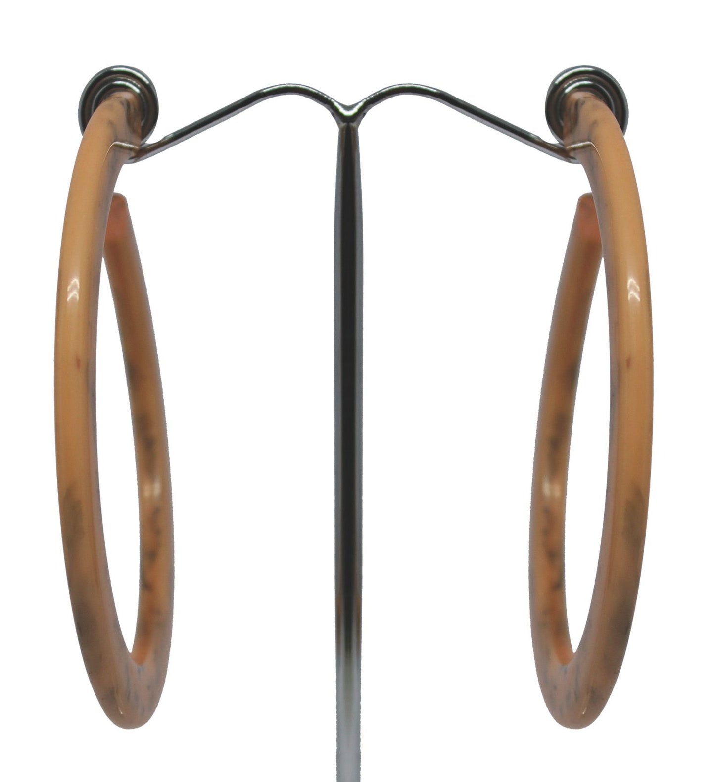 Peach Hoop Earrings