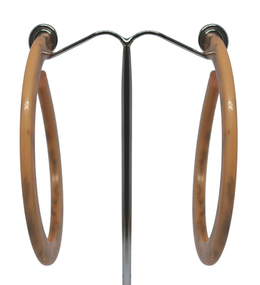 Peach Hoop Earrings