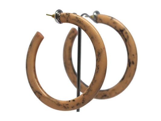 Peach Hoop Earrings