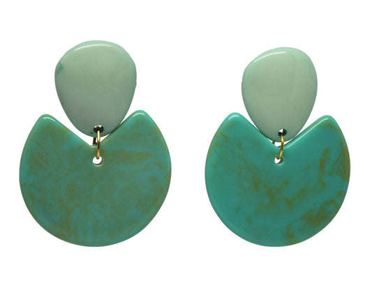 Aquamarine & Gold Small Drop Earrings