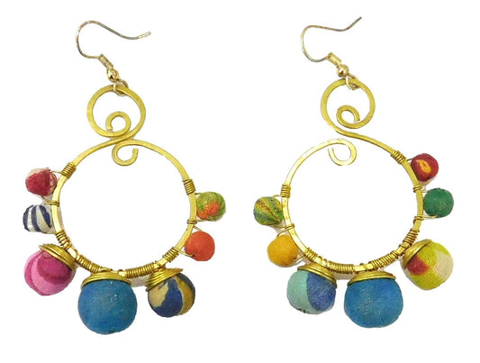 Multi earrings in hoop design