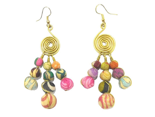 Multi earrings with hangings
