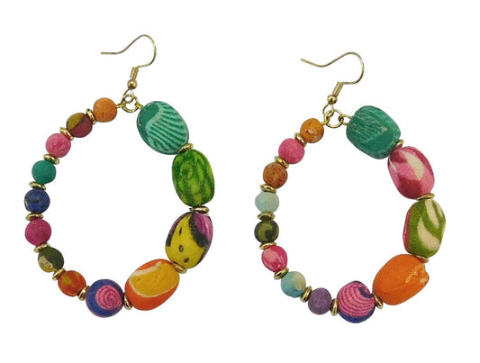 Multi circle design earrings