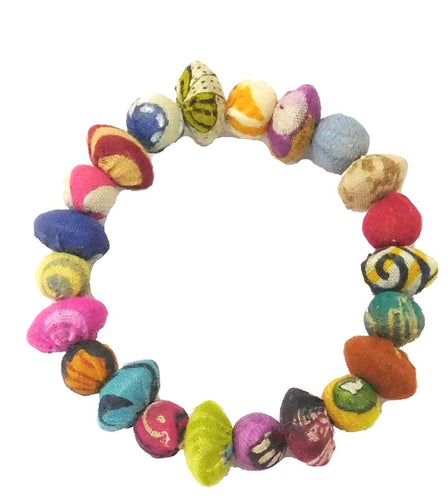 Multi bracelet irregular beads
