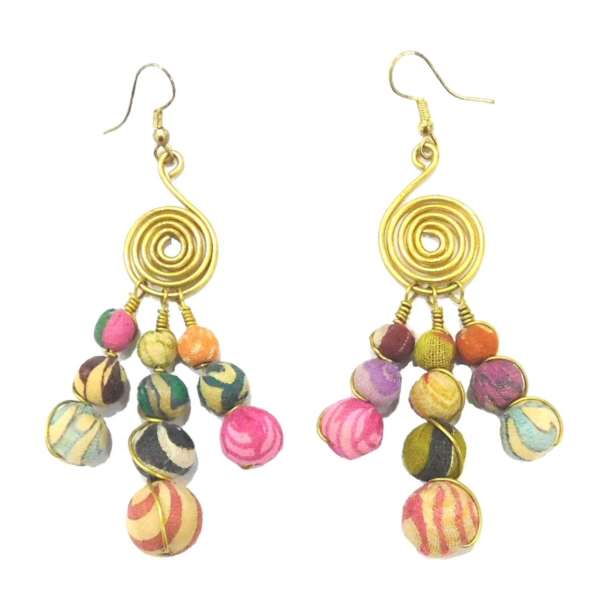 Multi earrings with hangings