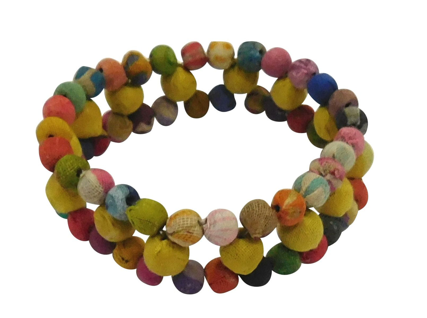 Double layer multi bracelet