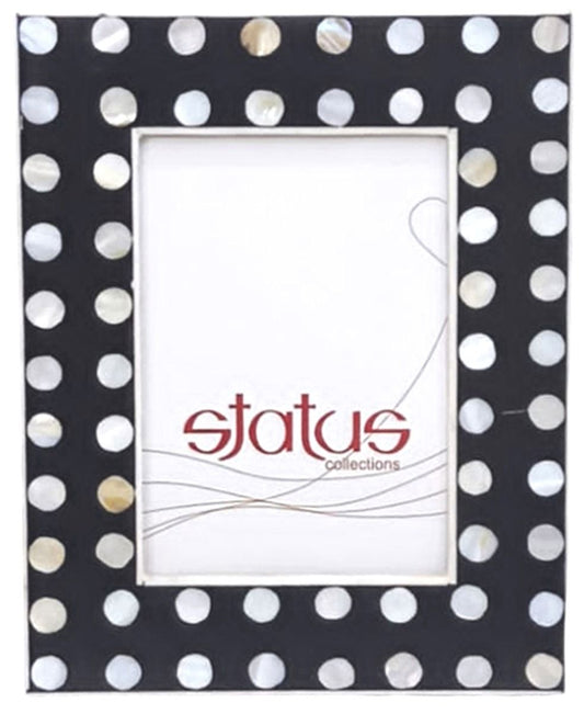 Large Polka Dot Bone Inlay Frame