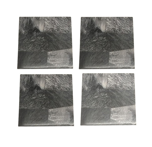 Set of 4 Charcoal Resin Coasters