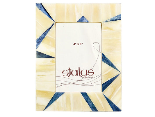 Beige/Blue Frame
