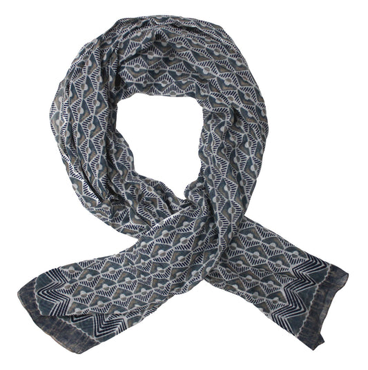 Diamond Pattern Cotton Scarf