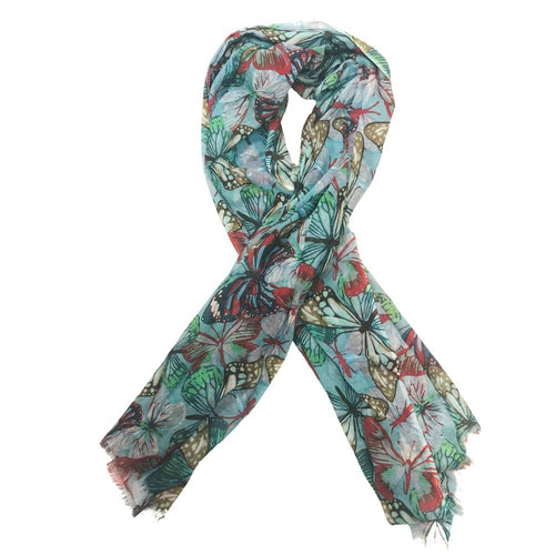 Butterfly Design Cotton Scarf