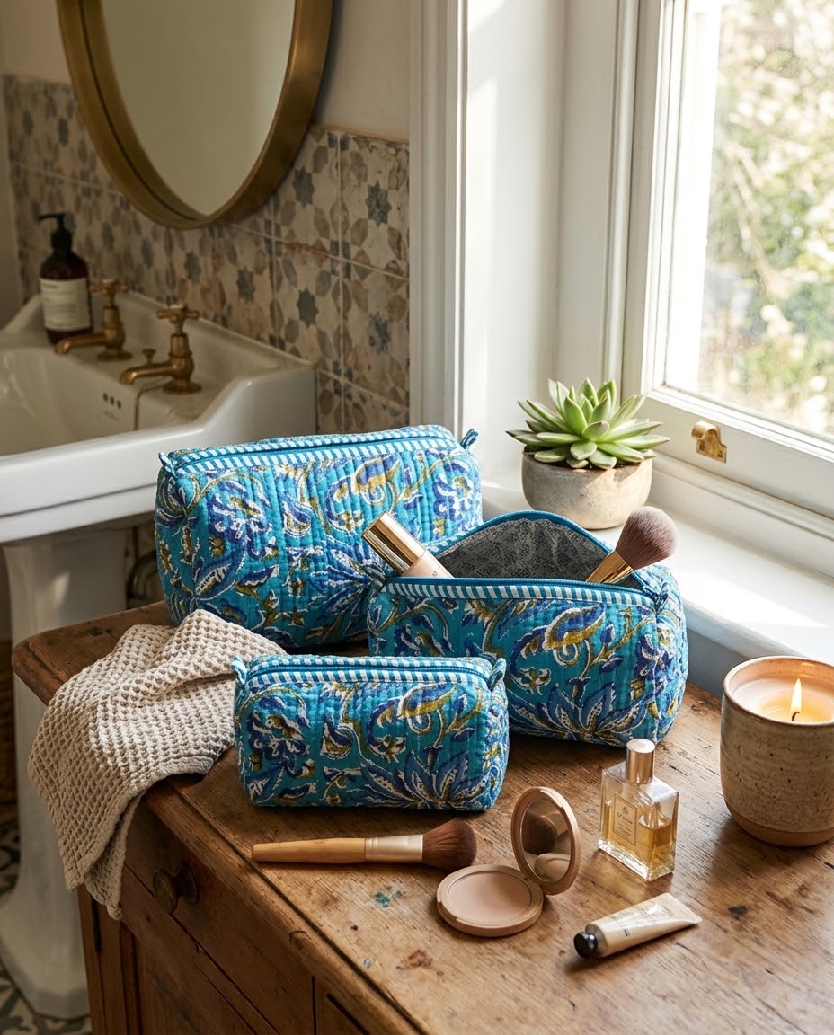 The Royal Azure Kantha Trio