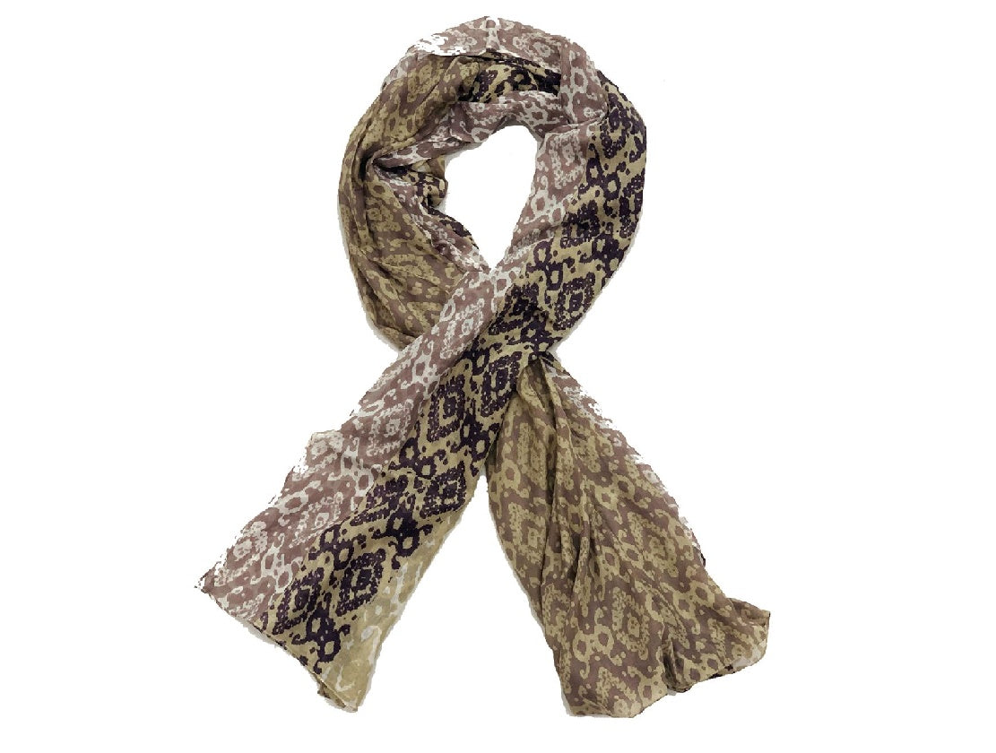 Taupe Ikat Scarf
