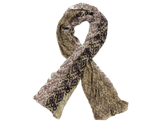Taupe Ikat Scarf