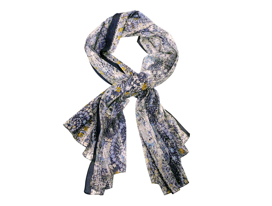 Purple and Gold Scarf