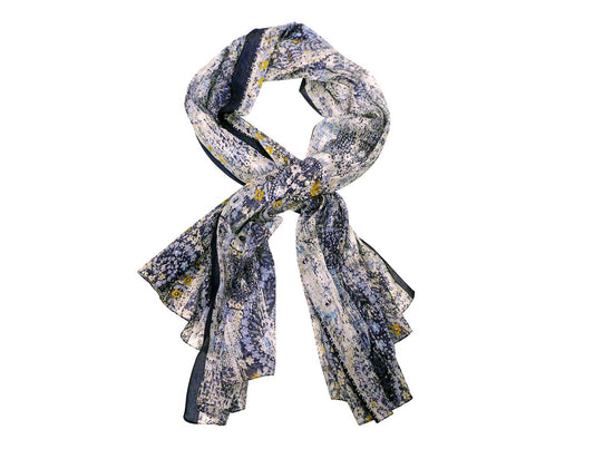 Purple and Gold Scarf