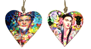 S/2 15 cm Frida kahlo hearts